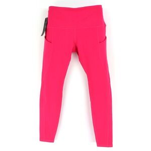Ododos Leggings Mid Rise Womens Size‎ M Pink Stretch Poly Blend POCKETS NWT